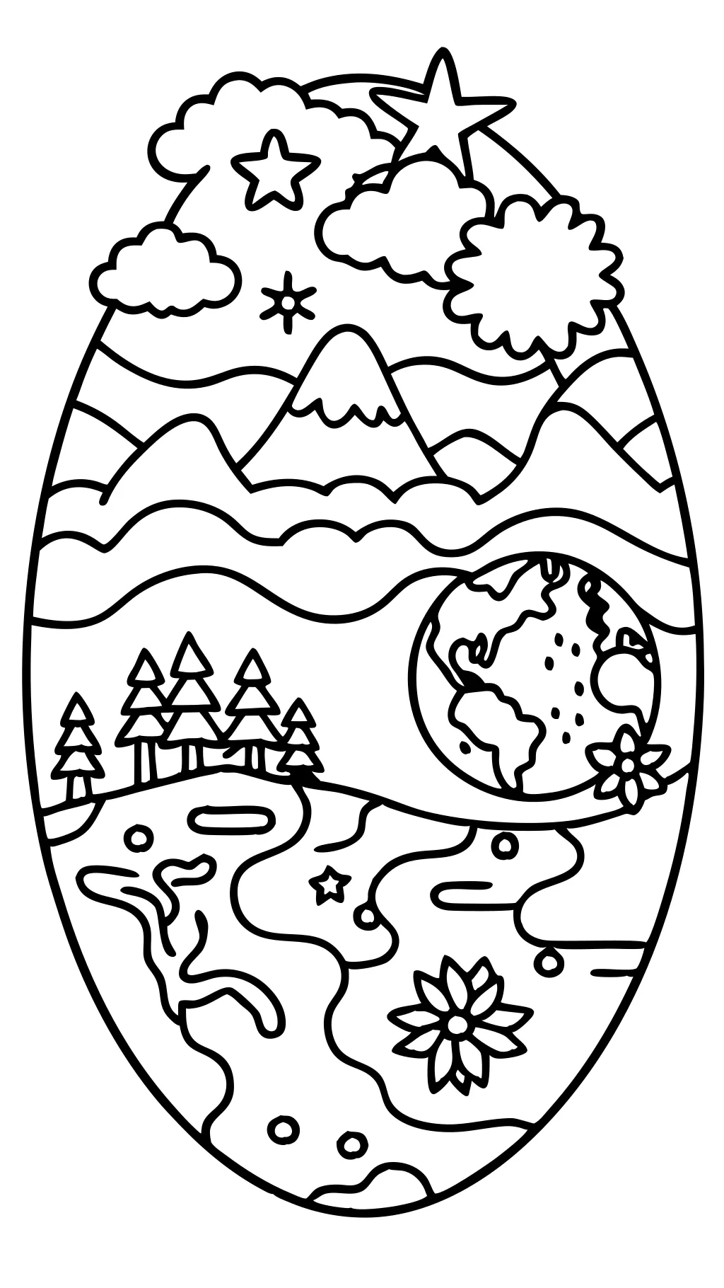 earth coloring page